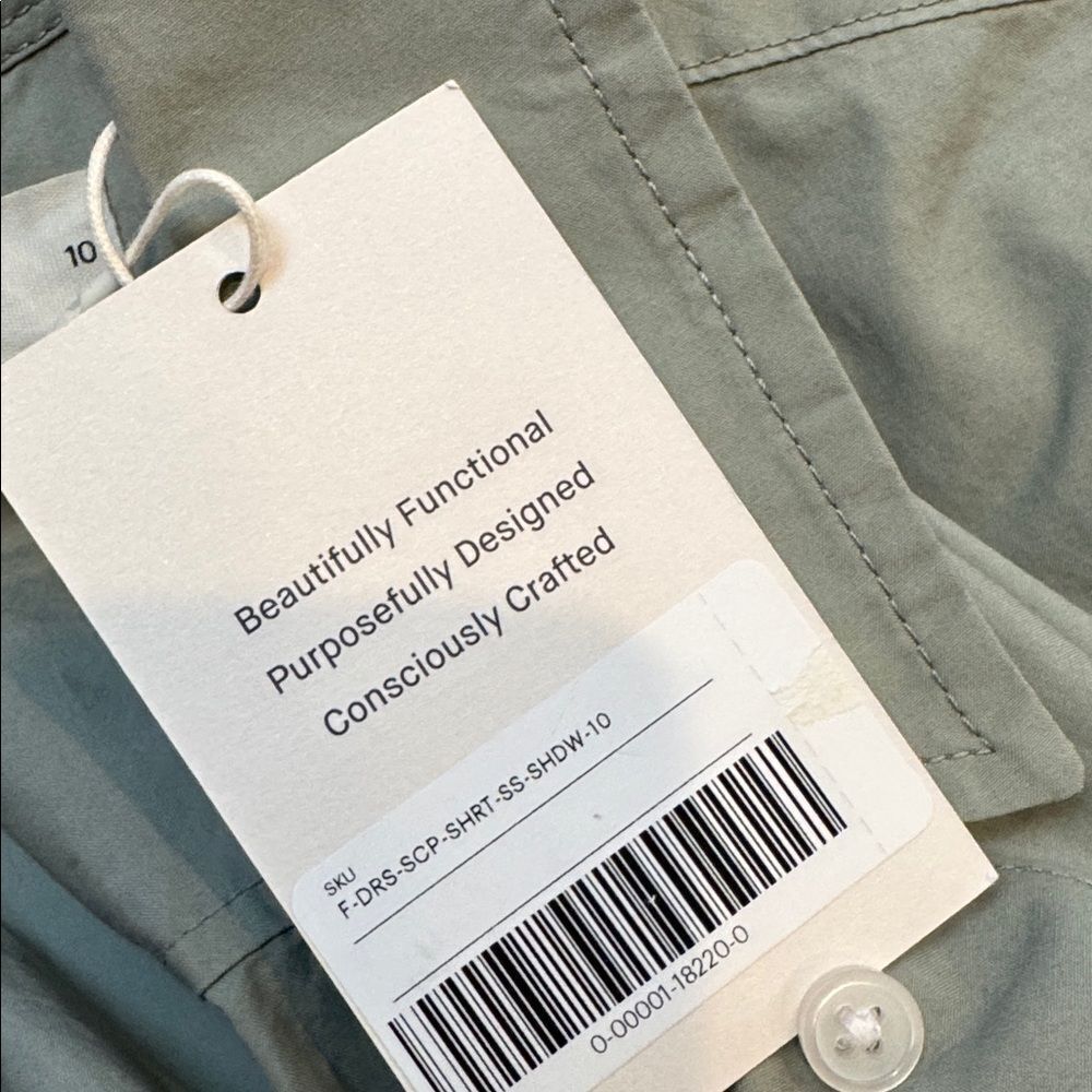 Everlane Sage Green Button-Front Midi Shirtdress - Picture 9 of 11
